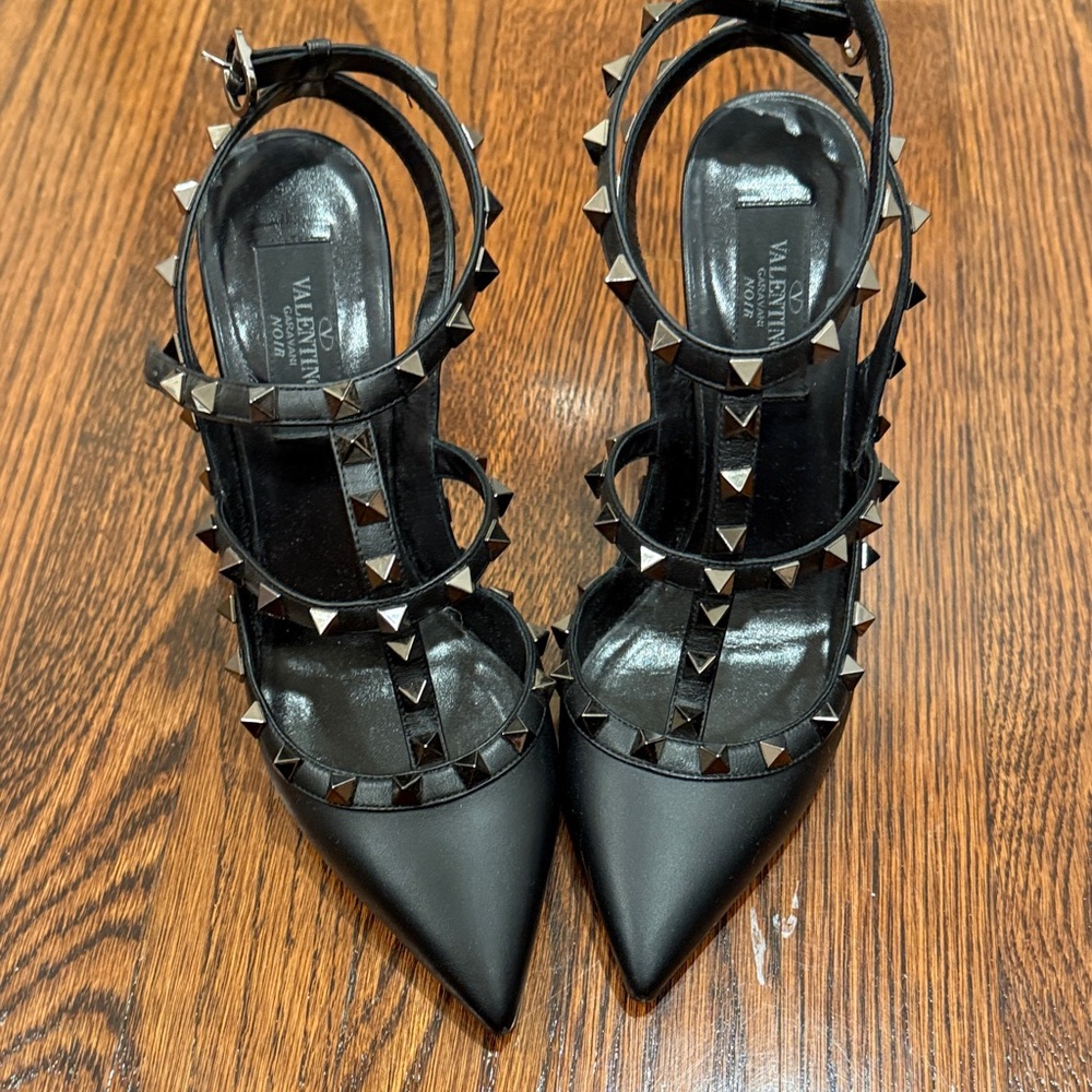 Valentino Black Studded Heels